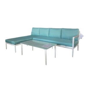 bb076 2 - Bộ bàn ghế sofa chữ L màu xanh lục