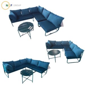 bb075 - Bộ sofa phòng khách màu xanh biển, Bộ sofa phòng khách màu xanh biển, bô sofa ngoài trời