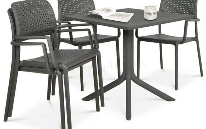 Bộ bàn 4 ghế ngoài trời nhập khẩu ClipX – Bora