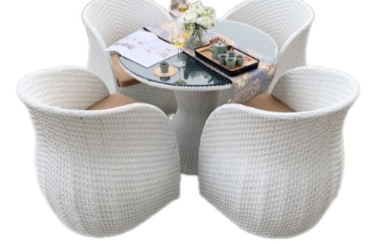 Bộ bàn ghế nhựa mây thiết kế cao cấp