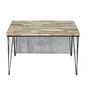 Bàn ăn 120x80cm gỗ tràm chân sắt