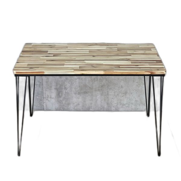 Bàn ăn 120x80cm gỗ tràm chân sắt