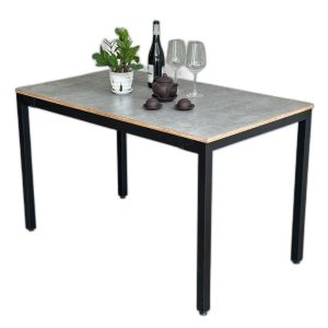 Bàn ăn 140x70cm gỗ Plywood phủ melamin chân sắt lắp ráp