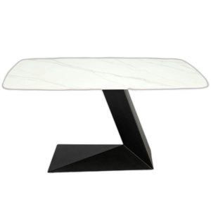 Bàn ăn 160x80cm mặt đá chân sắt