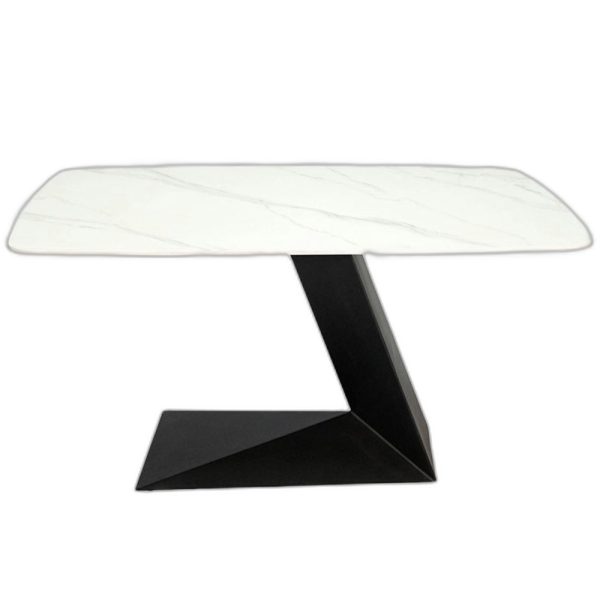 Bàn ăn 160x80cm mặt đá chân sắt