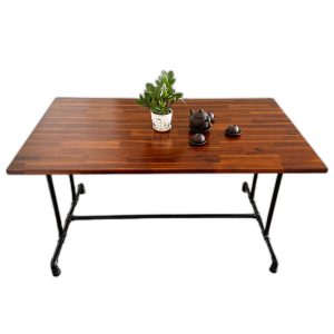 Bàn ăn 1m4 gỗ Tràm chân ống nước