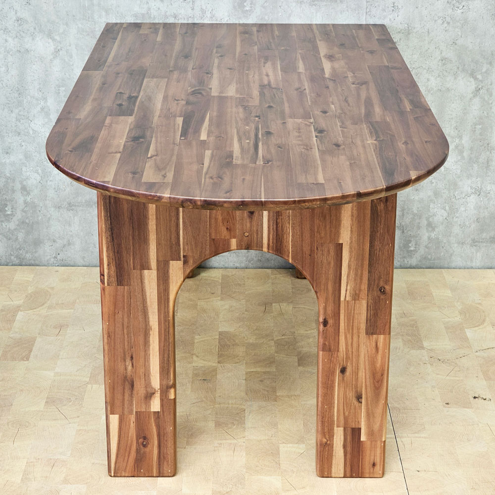 Bàn ăn áp tường 160x80cm gỗ tràm Bàn ăn áp tường 160x80cm gỗ tràm - hình 1