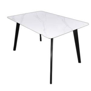 Bàn ăn Aster 120 140x80cm mặt đá chân gỗ