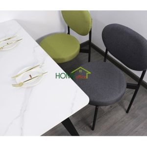 Bàn ăn Aster 120 140x80cm mặt đá chân gỗ - hình 1