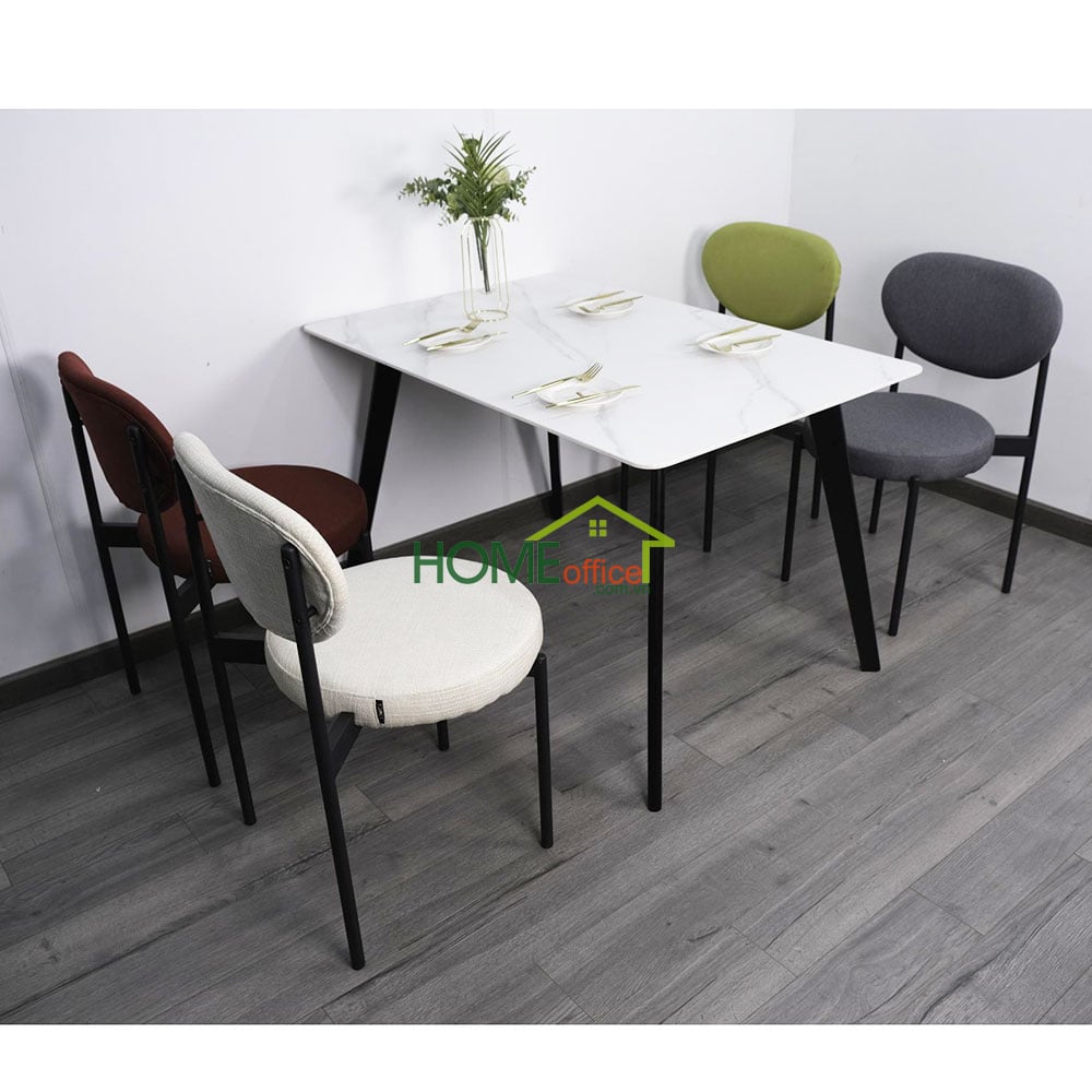 Bàn ăn Aster 120 140x80cm mặt đá chân gỗ Bàn ăn Aster 120 140x80cm mặt đá chân gỗ - hình 4