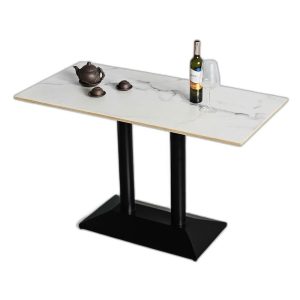 Bàn ăn chữ nhật 120x60cm gỗ plywood vân đá