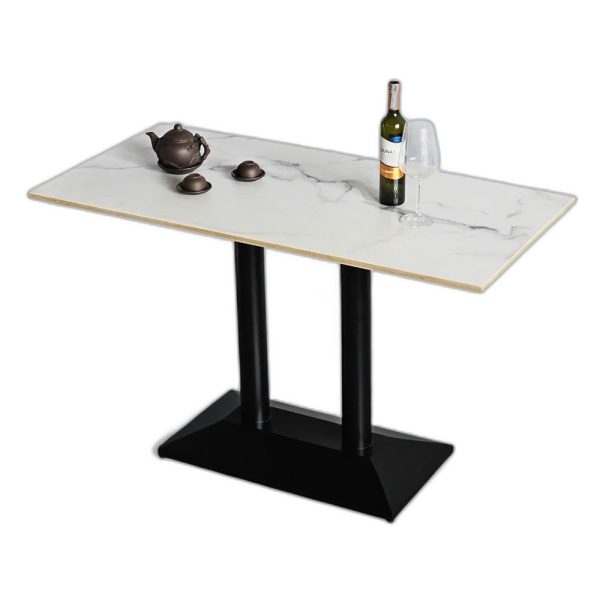 Bàn ăn chữ nhật 120x60cm gỗ plywood vân đá