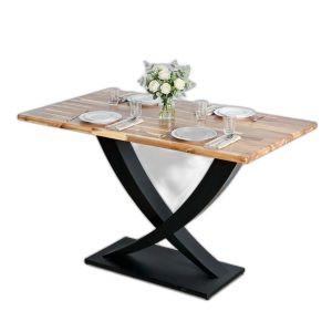 Bàn ăn chữ nhật 120x70cm gỗ tràm