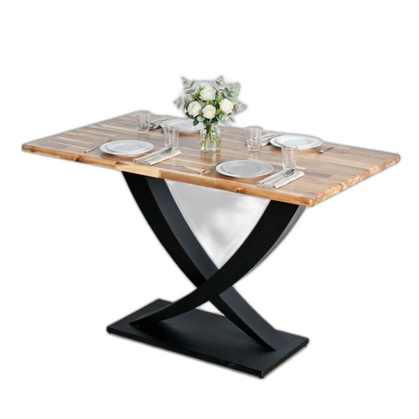 Bàn ăn chữ nhật 120x70cm gỗ tràm