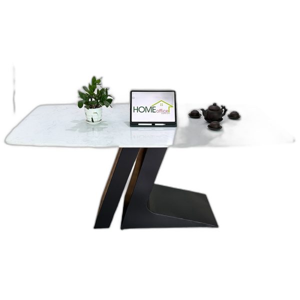 Bàn ăn chữ nhật 140 160x80cm mặt đá chân sắt