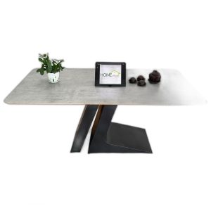 Bàn ăn chữ nhật 140 160x80cm mặt gỗ Plywood chân sắt