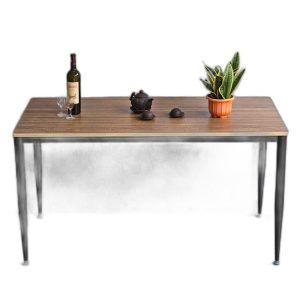 Bàn ăn chữ nhật 140x70cm gỗ plywood chân sắt hệ CONE