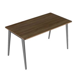 Bàn ăn chữ nhật 140x75cm gỗ plywood chân sắt hệ Tứ Giác Côn - hình 1