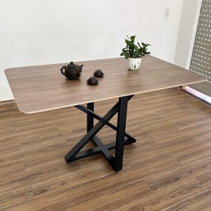 Bàn ăn chữ nhật 140x80cm gỗ Plywood chân sắt - hình 5