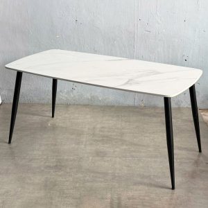 Bàn ăn chữ nhật 160x80cm mặt đá chân CONE - hình 2