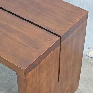 Bàn ăn chữ nhật 80x45x55cm gỗ thông - hình 1