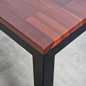 Bàn ăn chữ nhật Umaru 140x80cm gỗ tràm chân sắt - hình 1