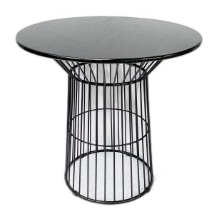 Bàn ăn CUBE tròn 80cm chân sắt tròn