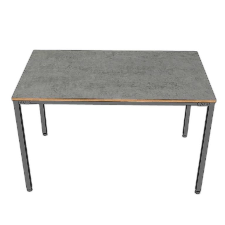 Bàn ăn đơn giản 1m2 gỗ Plywood chân sắt
