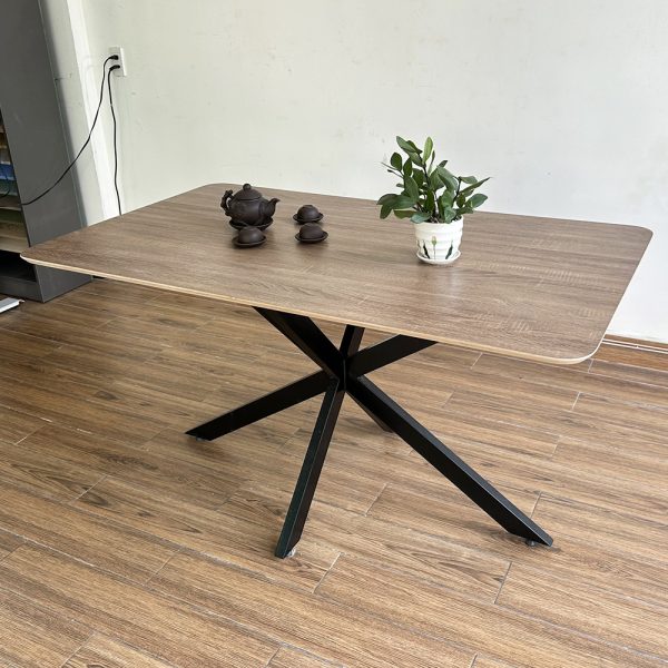 Bàn ăn KANE 03 gỗ Plywood chân sắt - hình 3