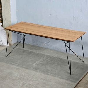 Bàn ăn ngoài trời 180x80cm gỗ nhựa - hình 1