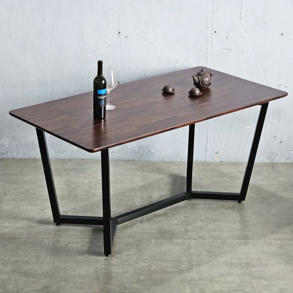 Bàn ăn TOGI gỗ Tràm chân sắt 160x80cm - hình 3