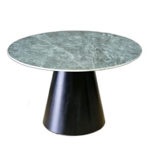 Bàn ăn tròn 120cm mặt ceramic chân sắt