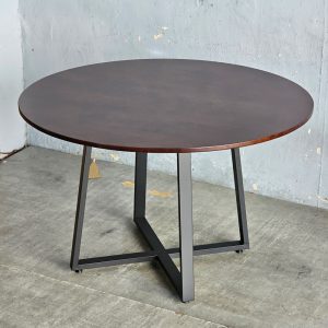 Bàn ăn tròn 120x120cm gỗ cao su - hình 1