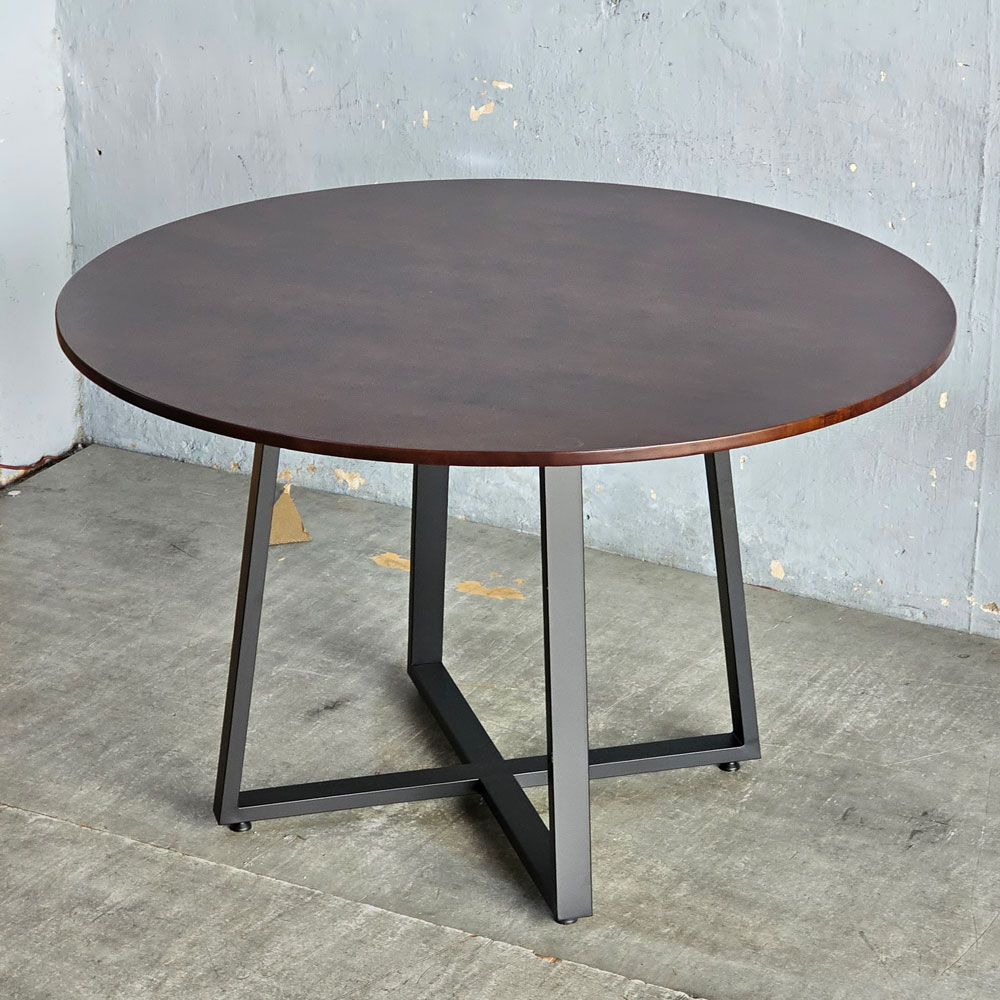 Bàn ăn tròn 120x120cm gỗ cao su Bàn ăn tròn 120x120cm gỗ cao su - hình 1