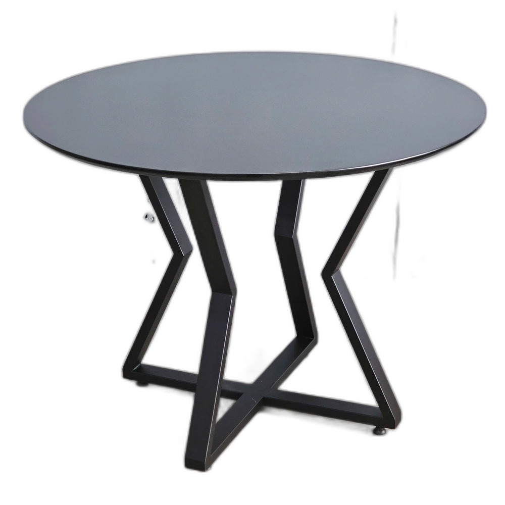 Bàn ăn tròn VERA 100cm gỗ cao su chân sắt Bàn ăn tròn VERA 100cm gỗ cao su chân sắt
