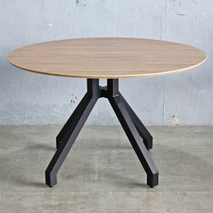 Bàn ăn tròn VEXA 120cm gỗ plywood chân sắt - hình 1