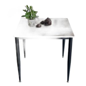 Bàn Ăn vuông 80cm gỗ Plywood chân sắt vuốt côn