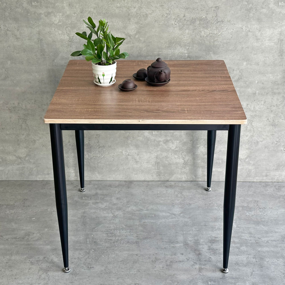 Bàn Ăn vuông 80cm gỗ Plywood chân sắt vuốt côn Bàn Ăn vuông 80cm gỗ Plywood chân sắt vuốt côn - hình 3