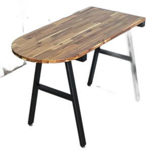 Bàn áp tường 130x60x85cm gỗ tràm chân chữ A