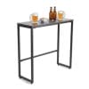 Bàn bar 120x40x105cm gỗ cao su chân sắt lắp ráp