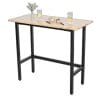 Bàn bar 120x60x110cm gỗ otim phủ veneer sồi