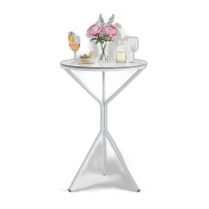 Bàn bar 60x60x89cm mặt ceramic chân sắt
