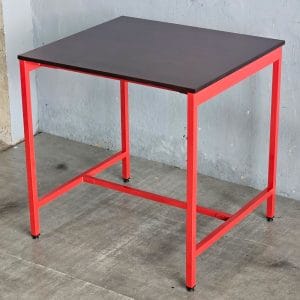 Bàn bar 90x80x90cm gỗ cao su chân sắt lắp ráp - hình 3