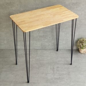 Bàn bar chữ nhật 100x60cm chân sắt Hairpin sơn tĩnh điện - hình 1