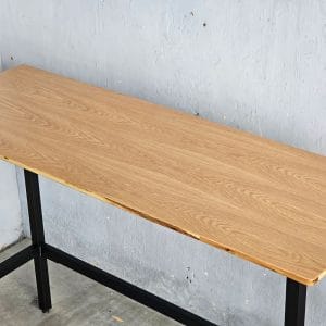 Bàn bar dài 160x60cm gỗ otim chân sắt lắp ráp - hình 1