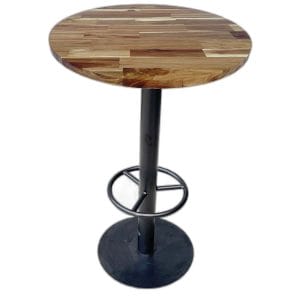 Bàn bar gỗ tràm dày 25mm chân sắt sơn tĩnh điện