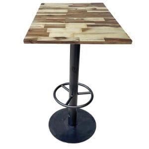 Bàn bar gỗ tràm dày 25mm chân sắt sơn tĩnh điện - hình 1