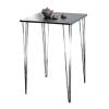 Bàn bar mặt vuông 70x70cm chân sắt Hairpin sơn tĩnh điện