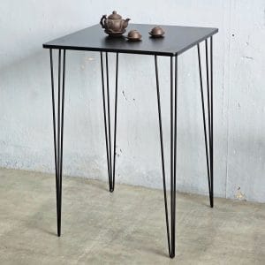Bàn bar mặt vuông 70x70cm chân sắt Hairpin sơn tĩnh điện - hình 1