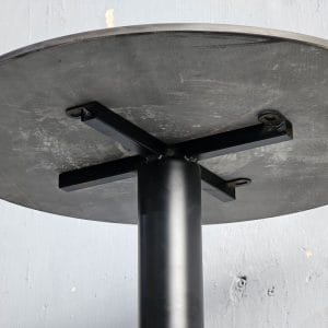 Bàn bar tròn 60cm có gác chân mặt ceramic - hình 1